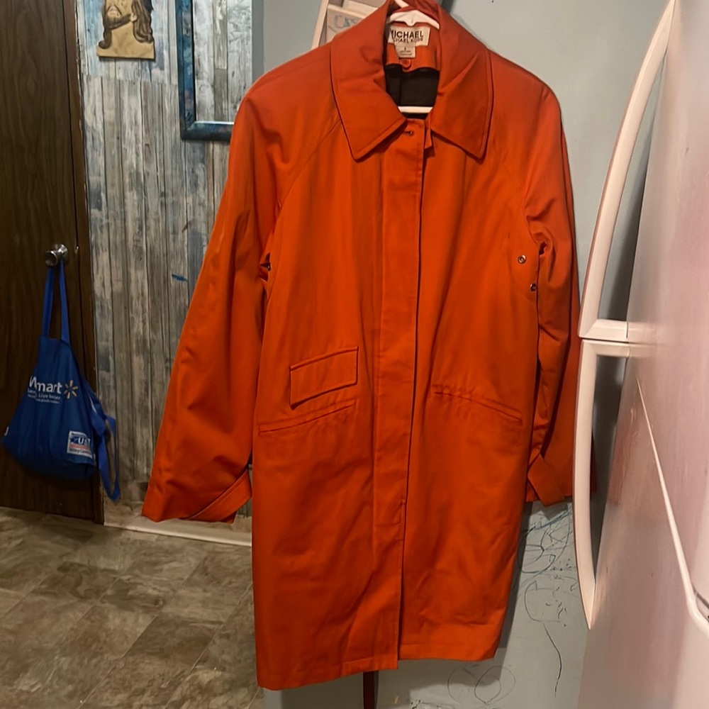 Used Michael kors orange trench coat